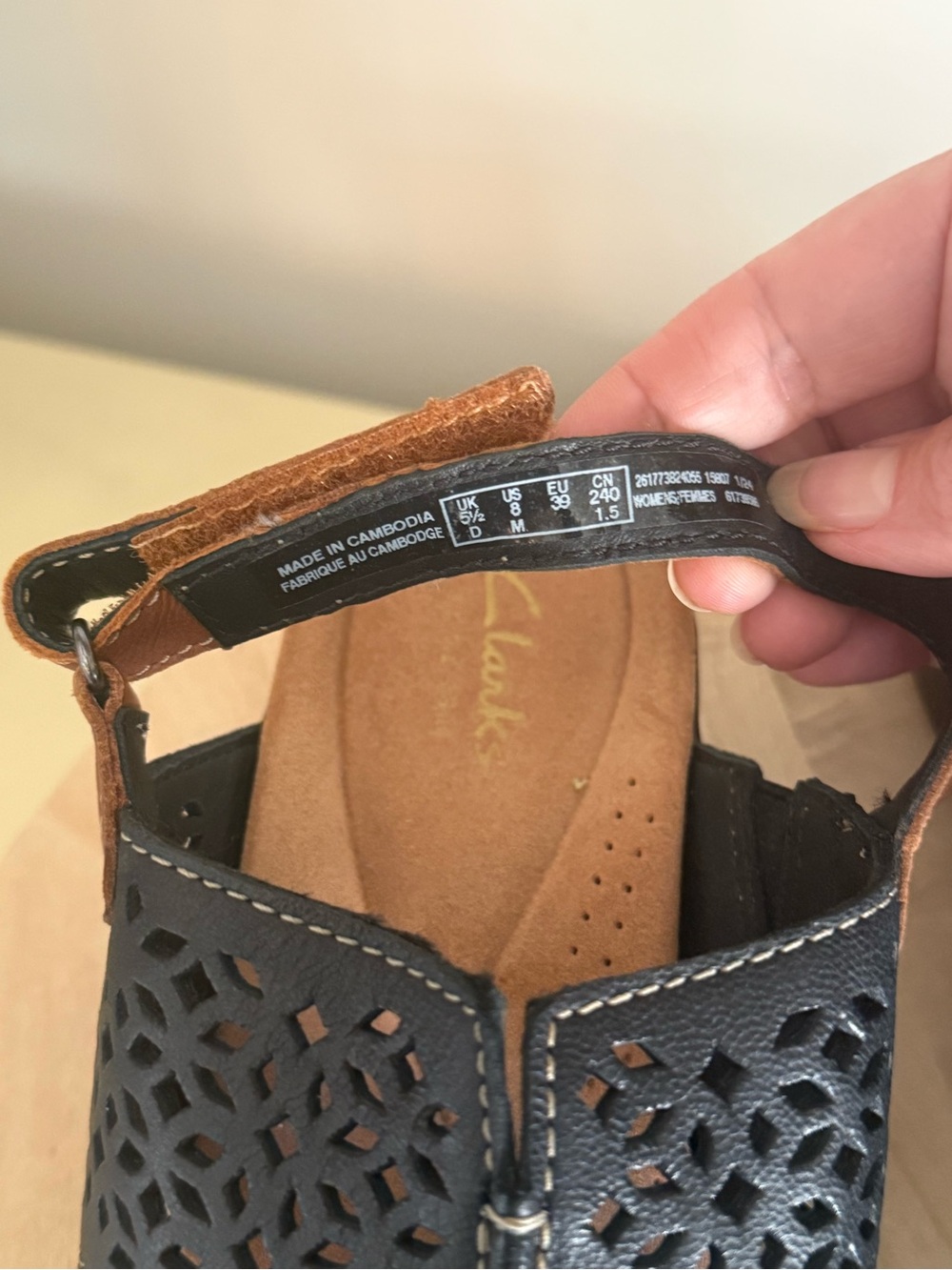 Clarks Tulsa Sun Wedge Sandals - Size 8 - Picture 4 of 5